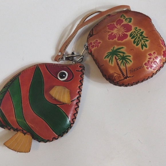 Vintage Handbags - Leather Coin Wallets